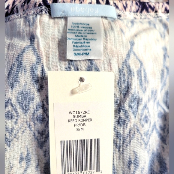 Eberjey Rumba Reed Romper Size S/M - Picture 7 of 7